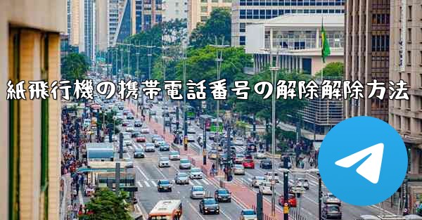紙飛行機の携帯電話番号の解除解除方法