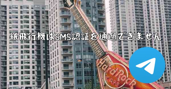 紙飛行機はSMS認証を通過できません