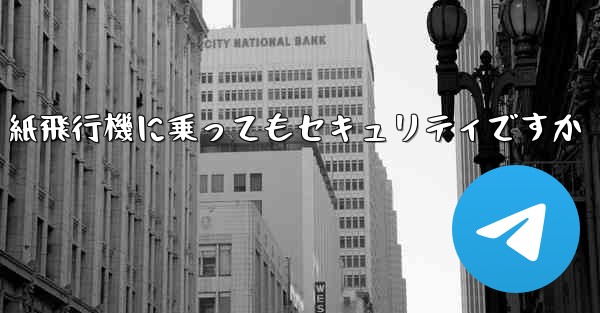 紙飛行機に乗ってもセキュリティですか
