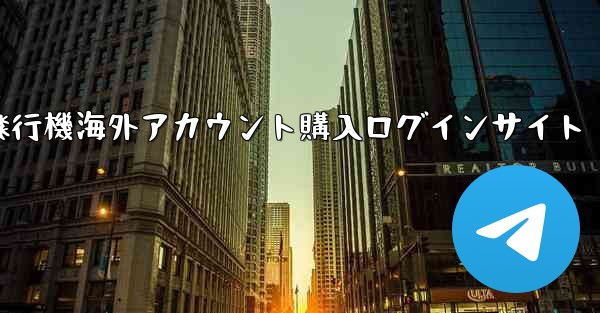 紙飛行機海外アカウント購入ログインサイト