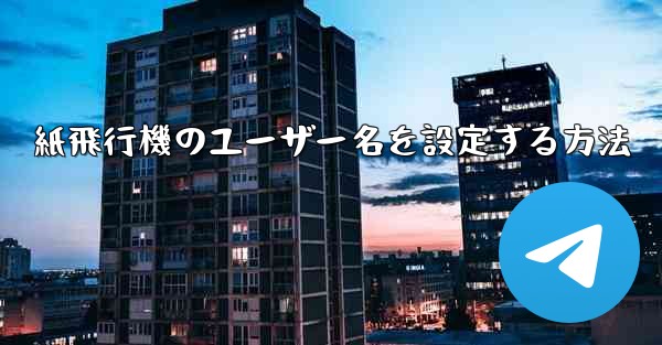 紙飛行機のユーザー名を設定する方法