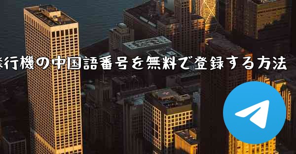 紙飛行機の中国語番号を無料で登録する方法