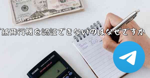SMS 経由で紙飛行機を認証できないのはなぜですか