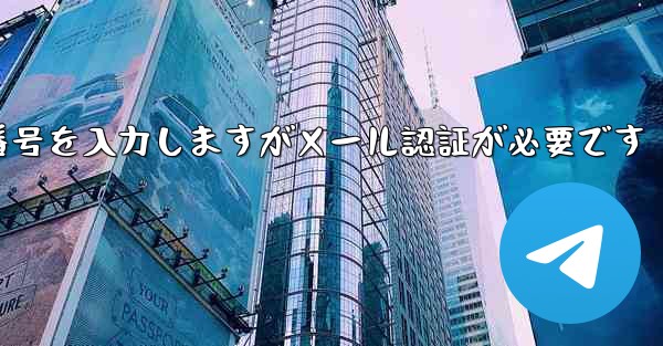 紙飛行機は携帯電話番号を入力しますがメール認証が必要です