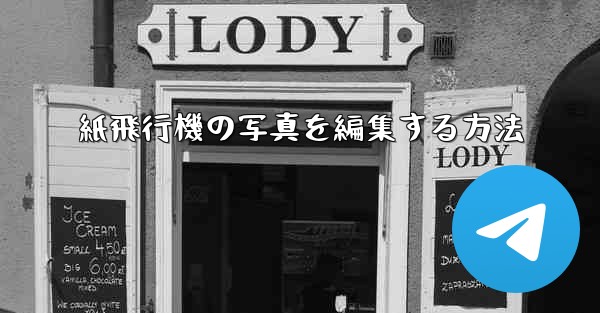 紙飛行機の写真を編集する方法