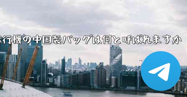 紙飛行機の中国製バッグは何と呼ばれますか