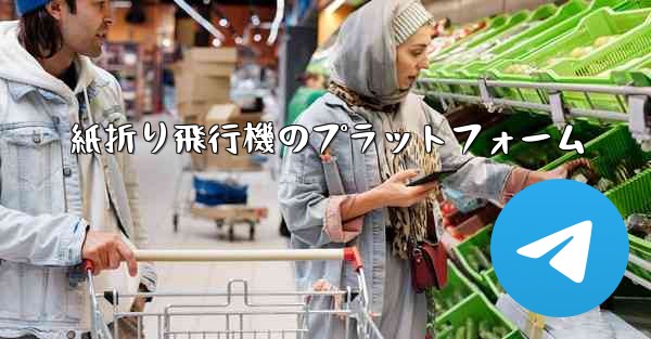 紙折り飛行機のプラットフォーム