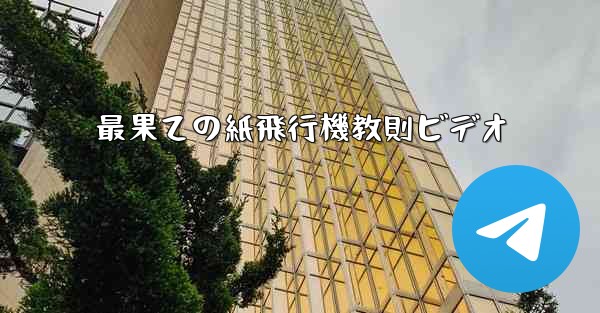 最果ての紙飛行機教則ビデオ