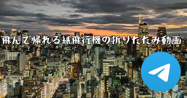 飛んで帰れる紙飛行機の折りたたみ動画