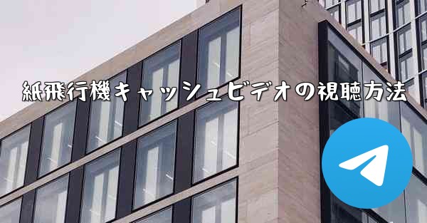 紙飛行機キャッシュビデオの視聴方法
