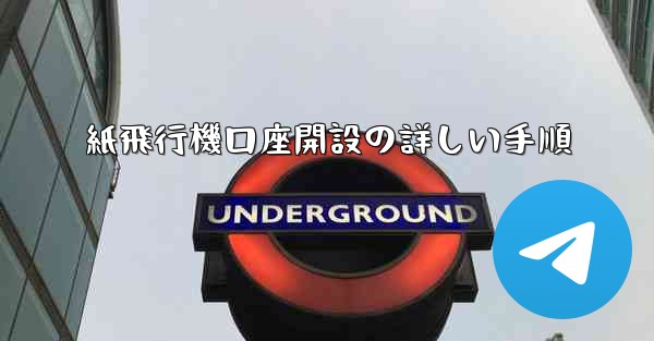 紙飛行機口座開設の詳しい手順
