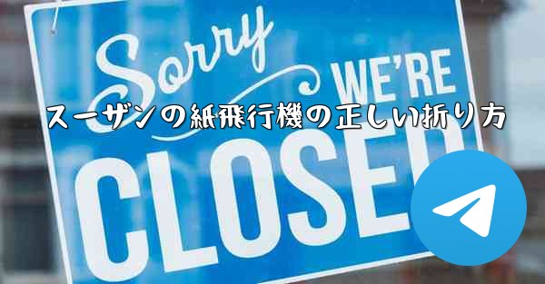 スーザンの紙飛行機の正しい折り方