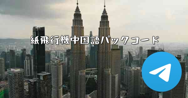 紙飛行機中国語パックコード