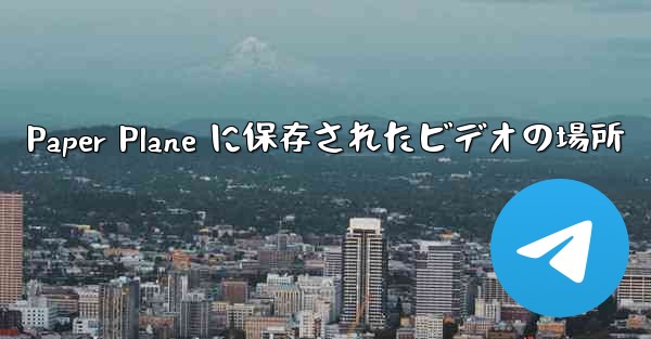 Paper Plane に保存されたビデオの場所