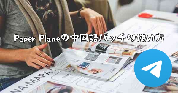 Paper Planeの中国語パッチの使い方