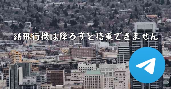 紙飛行機は降ろすと搭乗できません