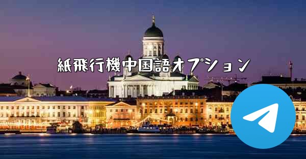 紙飛行機中国語オプション