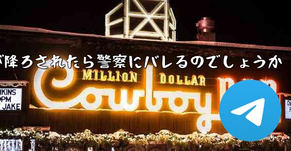 紙飛行機が降ろされたら警察にバレるのでしょうか