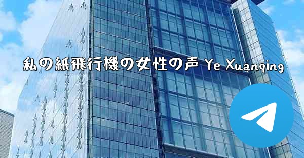 私の紙飛行機の女性の声 Ye Xuanqing