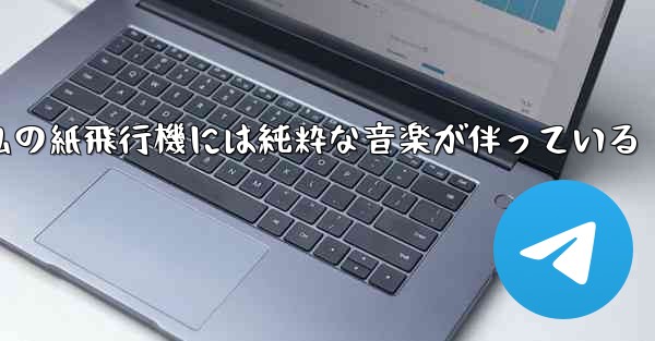 私の紙飛行機には純粋な音楽が伴っている