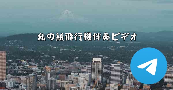 私の紙飛行機伴奏ビデオ