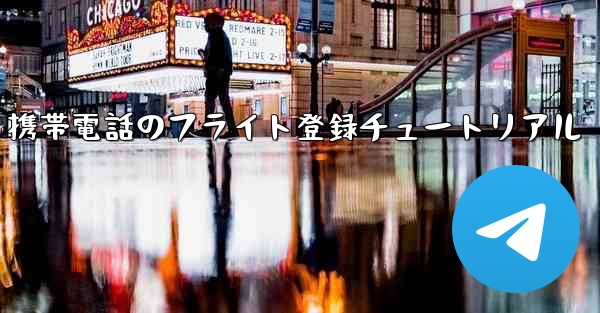 Apple 携帯電話のフライト登録チュートリアル