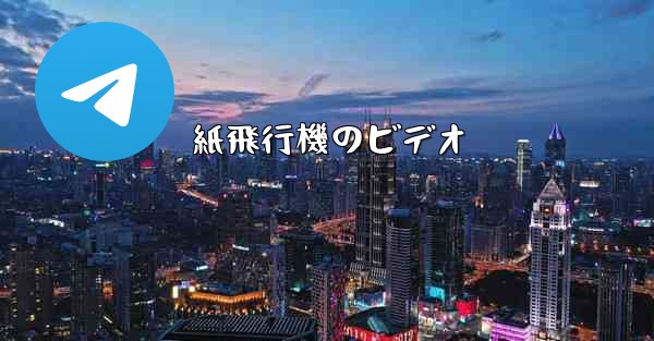 紙飛行機のビデオ