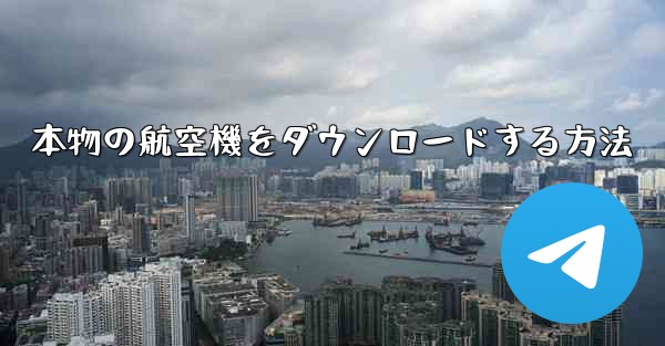 本物の航空機をダウンロードする方法