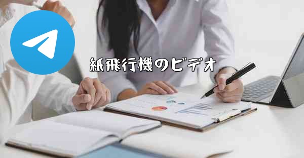 紙飛行機のビデオ