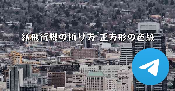 紙飛行機の折り方 正方形の色紙