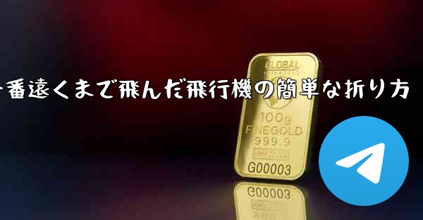 一番遠くまで飛んだ飛行機の簡単な折り方