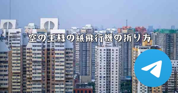 空の王様の紙飛行機の折り方