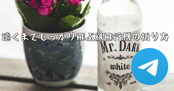 遠くまでしっかり飛ぶ紙飛行機の折り方