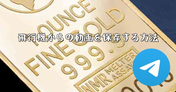 飛行機からの動画を保存する方法