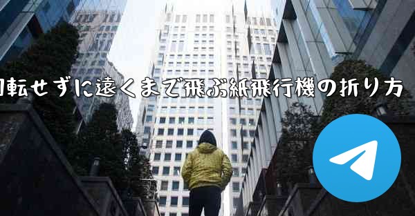 回転せずに遠くまで飛ぶ紙飛行機の折り方