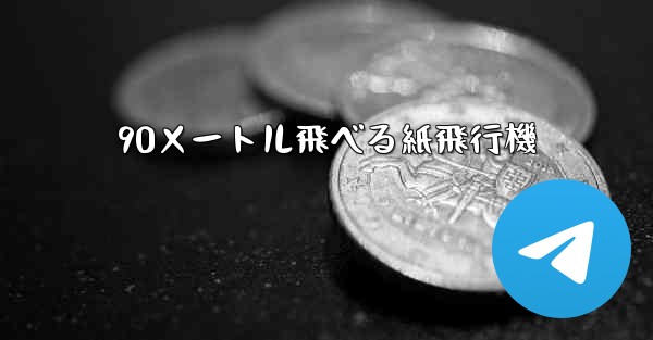 90メートル飛べる紙飛行機