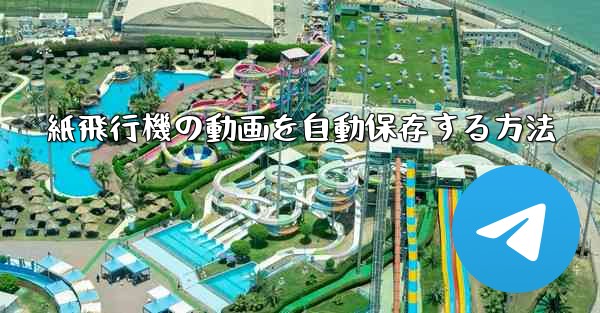 紙飛行機の動画を自動保存する方法