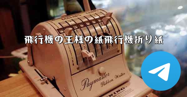 飛行機の王様の紙飛行機折り紙