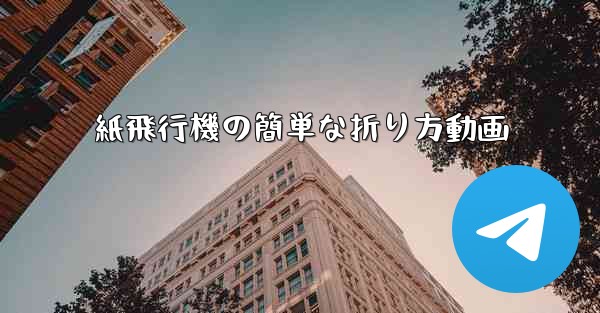 紙飛行機の簡単な折り方動画