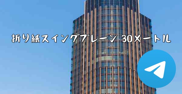 折り紙スイングプレーン 30メートル