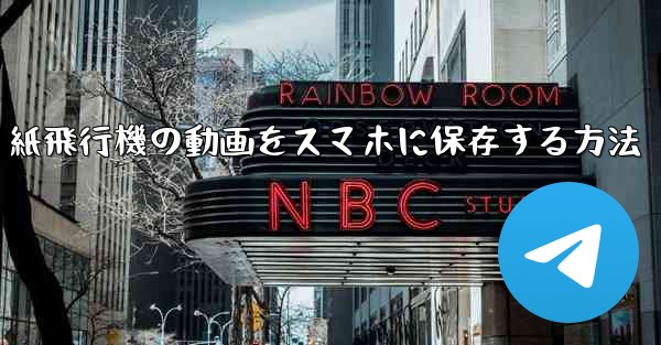 紙飛行機の動画をスマホに保存する方法