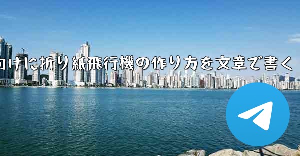 ２年生向けに折り紙飛行機の作り方を文章で書く