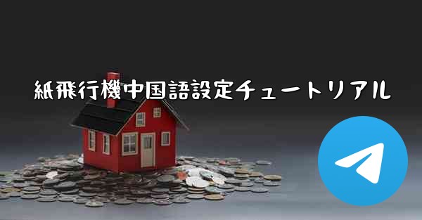 紙飛行機中国語設定チュートリアル