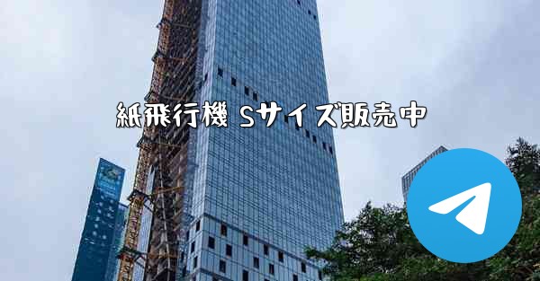 紙飛行機 Sサイズ販売中
