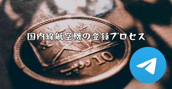 国内線航空機の登録プロセス