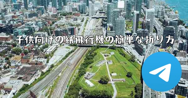 子供向けの紙飛行機の簡単な折り方