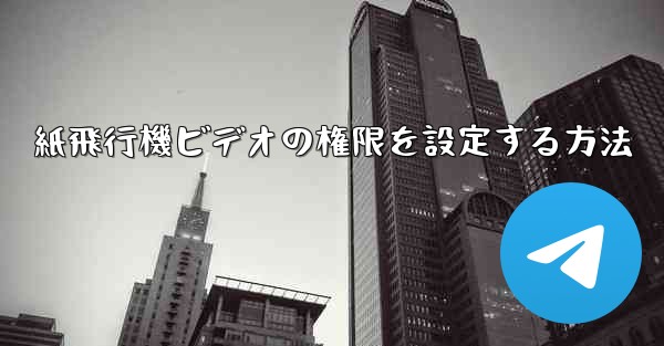 紙飛行機ビデオの権限を設定する方法
