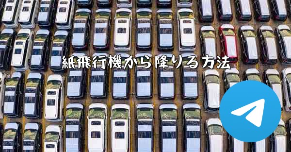 紙飛行機から降りる方法
