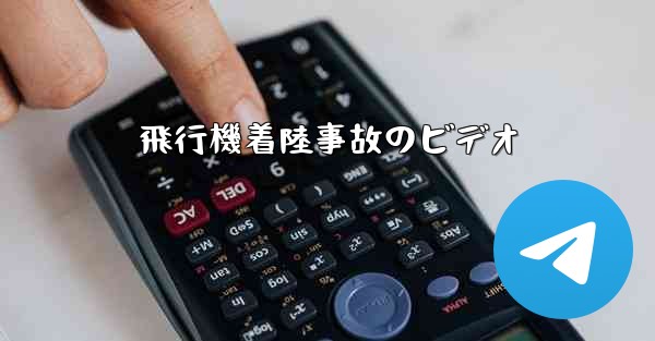 飛行機着陸事故のビデオ
