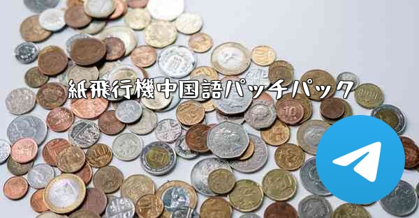 紙飛行機中国語パッチパック